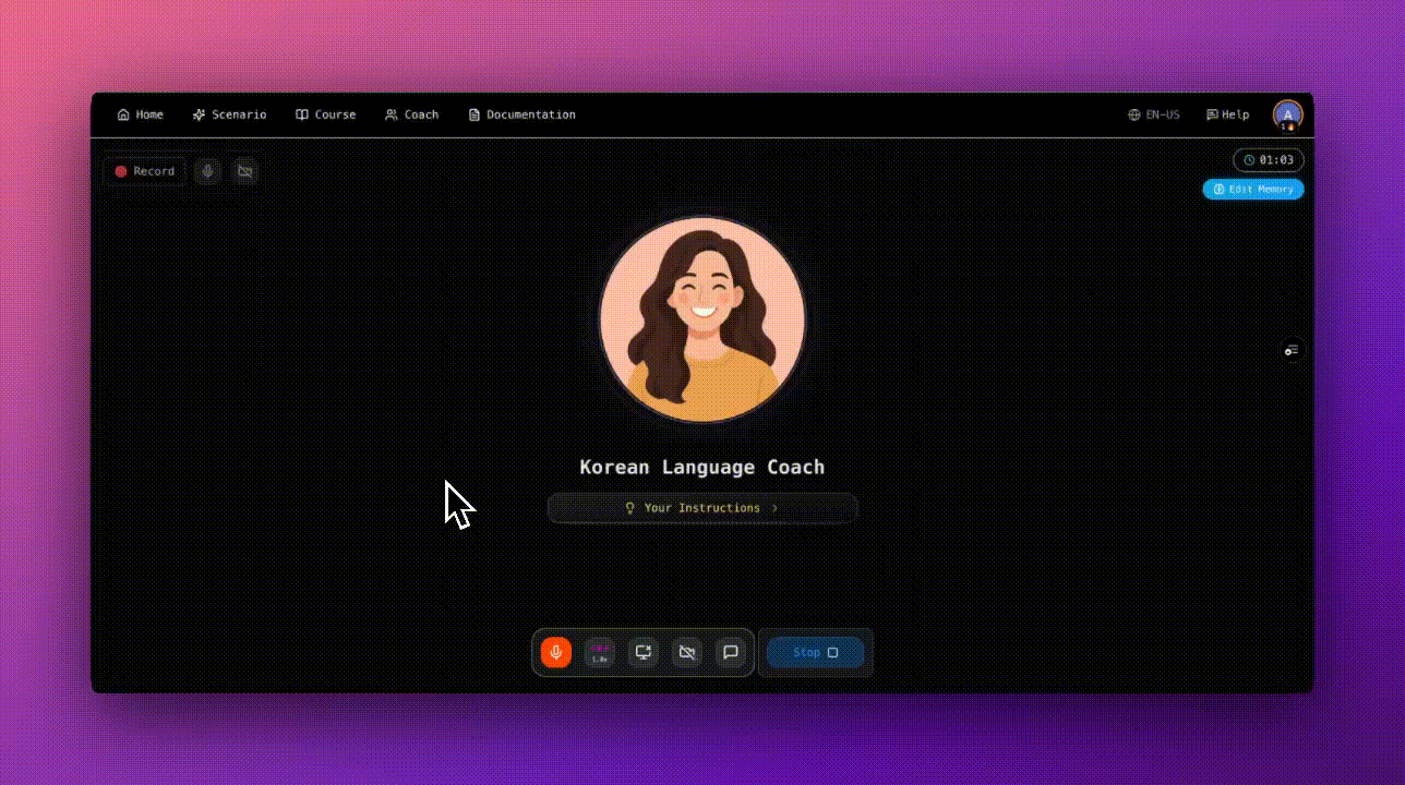 AI-generated image showing a professional conference room setting for presentation practice